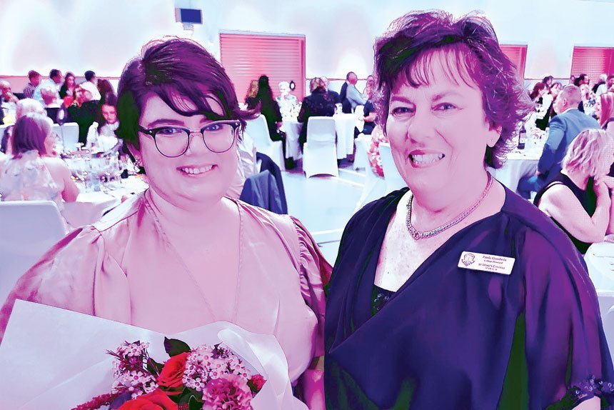WORK RECOGNISED Hannah Hyatt was honoured for her community work when she was named the recipient of the Mercy Medallion at St Mary’s College, Ipswich.