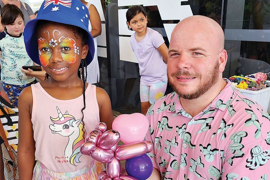 Benji Smith always knows he will be one of the kid’s favourites especially with Ellie Nyirenda.