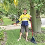 GARDENER MIKE: O’Sullivan Street’s green landscape can be put down to years of work by committed local resident Mike Brown.