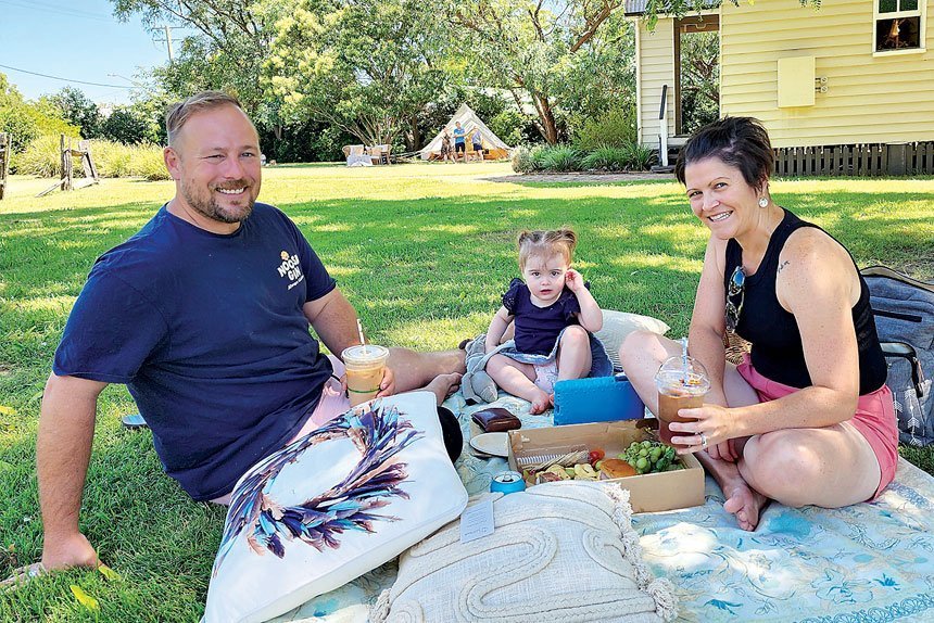 Dean, Amelia and Koby Pavitt from Raceview.