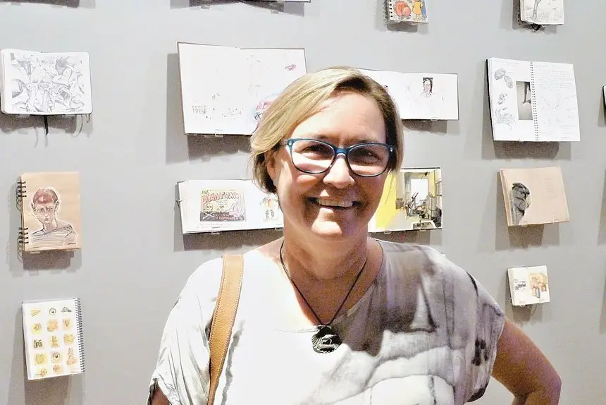 Artist Deb Mostert has a new exhibition titled: “Everyday Sketches”.