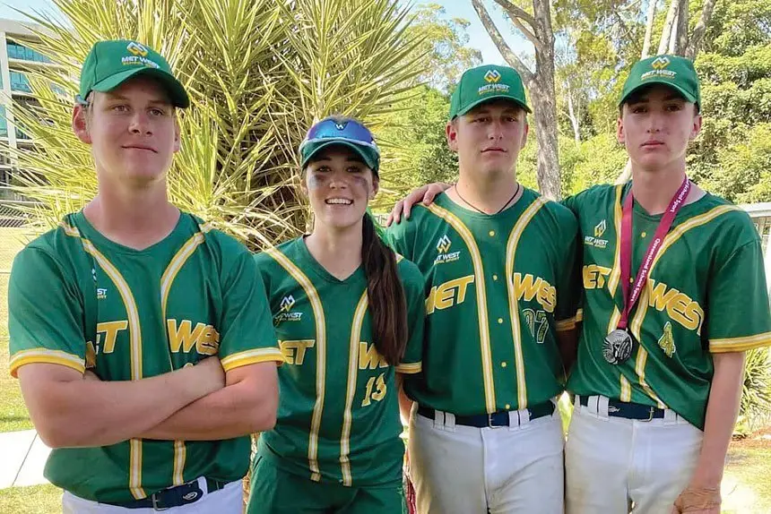 QLD REPS: Connor Doyle, Lianna Doyle, Braydon Davies and Ryan Solomon