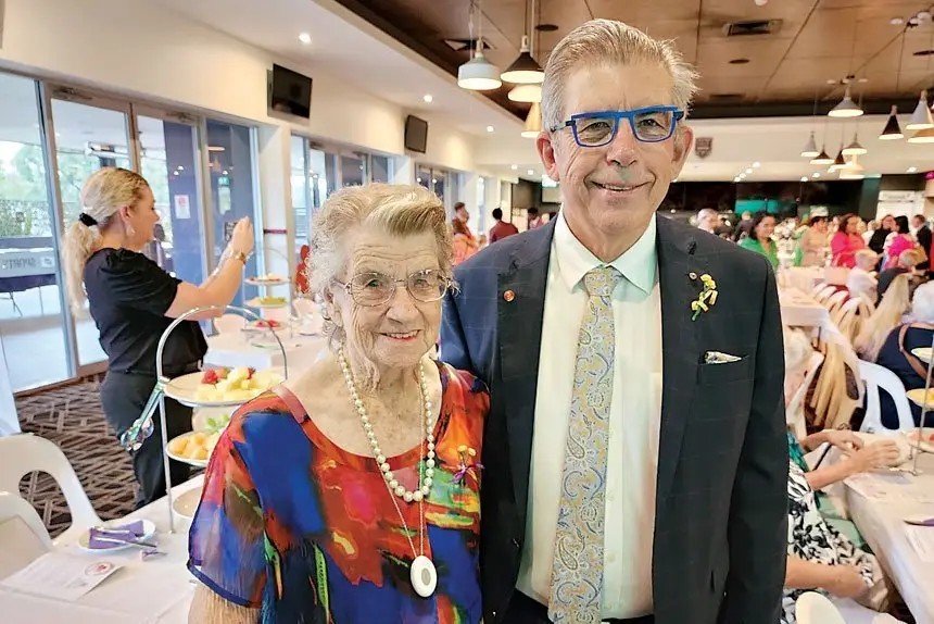 David Hamill with his mother Joan. 