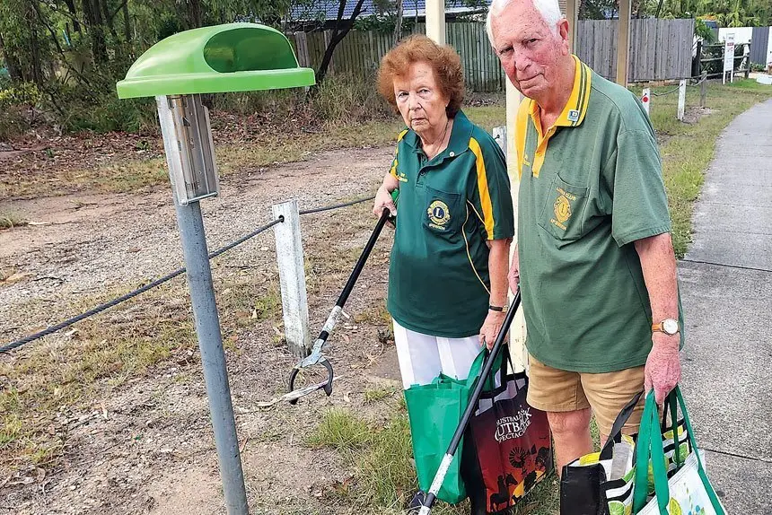 ABOUT TIME: The Brodersens had been pushing for more bins for a long time.