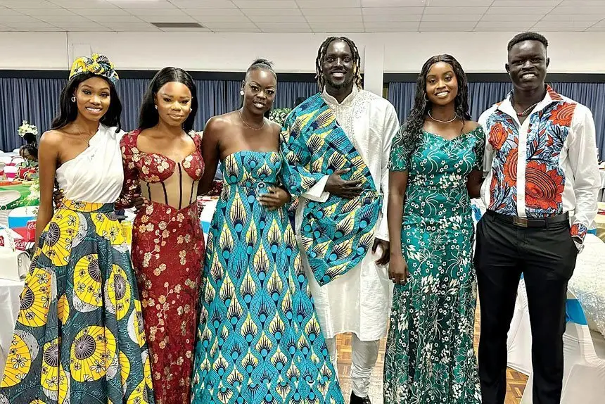 SPARKLING: There were smiles everywhere as the local Sudanese community celebrated in colorful style in Ipswich.