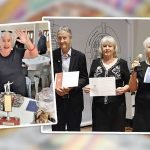 Janet Findlay (LEFT) and other winners at the regional finals.