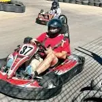 The go-karts at the new Willowbank track are the same brand as those raced at Kingston Park Raceway.