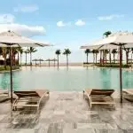 RELAX AND ENJOY: The main Angsana pool almost meets the ocean.