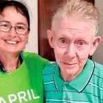 STAYING SAFE: Carinity Home Care client Brian Hollingsworth and Kylie Deacon did a falls prevention program.