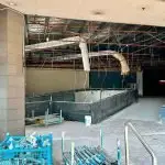 MAJOR REBUILD: Workers have been stripping out the old cinema building for months and now the costs have skyrocketed.