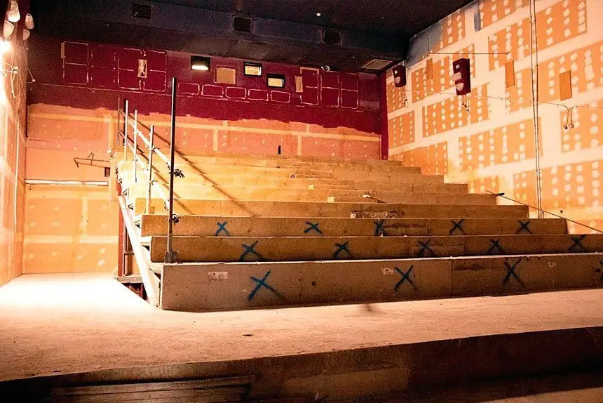 HORROR MOVIE: Builders have discovered the former cinema building is rife with black mould and needs almost total destruction.