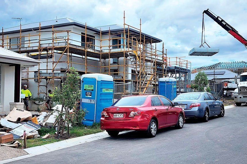 BUILDING STALLS: New home builds have slowed right across the Ipswich region.