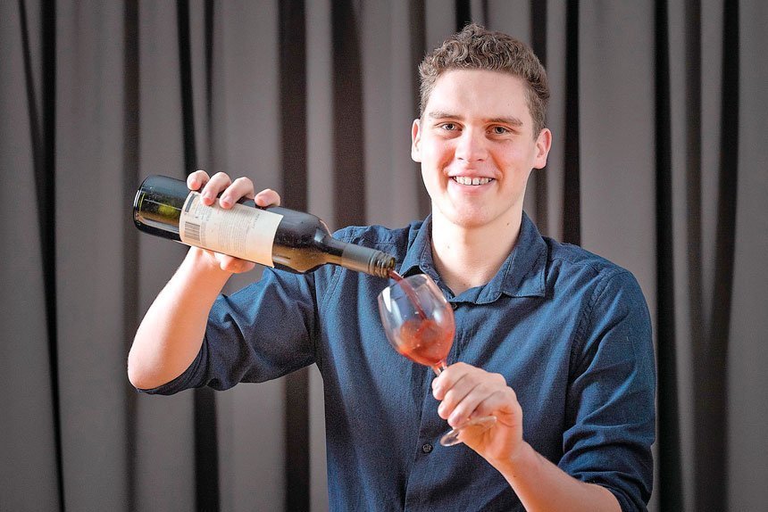 SCHOLARSHIP: Former Ipswich Grammar school student, Joel Rosenberg, received a scholarship to further an opportunity to work in the wine industry.
