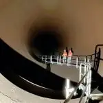 INSIDE VIEW: The rarely seen view of the massive tunnels under Wivenhoe Dam.