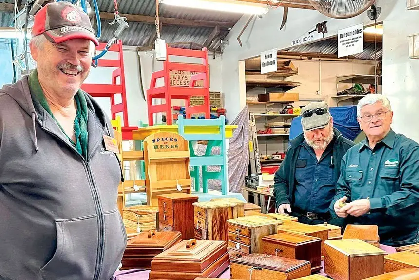 The Ipswich Men’s Shed held their annual garage sale revealing the talent of their members.