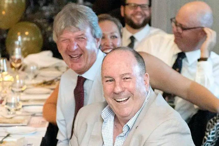 THANKS PETE: Sitting behind me at an awards night years ago is former Assistant Editor in Chief of APN Newspapers and former QT Editor Peter Owen. He is a man who gave me some excellent guidance and advice. Do you have a person like this in your life?