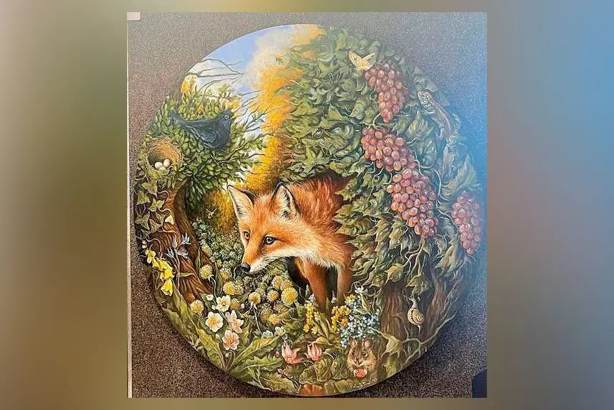 People’s Choice winning artwork, ‘The Fox and the Grapes’