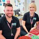 HELPING HAND: Selena’s right hand man throughout the past few years at FTS has been Levi Stephens, together they have helped many young offenders turn their lives around.