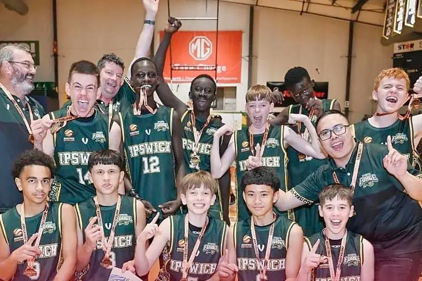 The State Champion Ipswich Force Under 14 team.