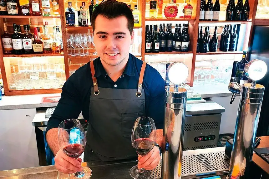 La Bianca Bar Manager, Jonathan Allen.