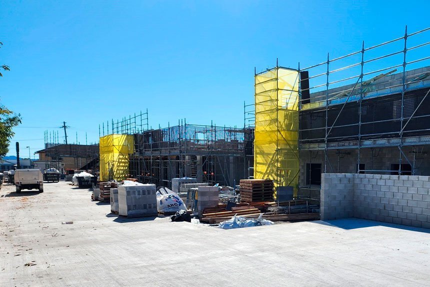 REDBANK UNITS: Nileport Projects are midway through their 18 one bedroom unit project in Lillian Street.