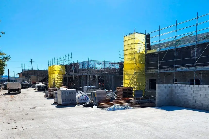 REDBANK UNITS: Nileport Projects are midway through their 18 one bedroom unit project in Lillian Street.