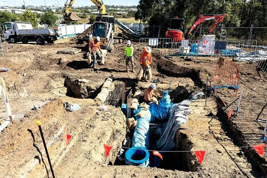 UNDERWAY Urban Utilities has commenced a major project in Redbank Plains to support growth in the area.