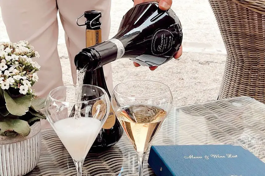THE BEST: You can pay up to $60 and more for one glass of champagne.