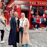 CHEERS TO THE IRISH: Don’t let smiles fool you, Maddie and I don’t like Guiness, but we do like the Irish