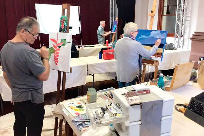 EMBRACE ART: Art workshops will combine with entertainment during the Old Courthouse Art in Action days.