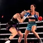 FIRST UP WIN: Tash Kurene cleaned up her opponent on the Gold Coast in his first professional fight.