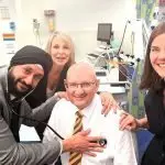 HEART CHECK: Blair MP, Shayne Neumann, volunteered for a friendly heart check at the new Ipswich UCC from Deputy State Clinical Director of PHN, Dr Ajit Bhalla, while senior executives of PHN, Kim Pryce-Lunt and Lucille Chalmers watched on. Dr Bhalla joked the Federal Member does indeed have a heart, although the pulse is light.