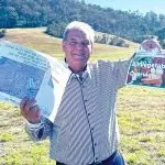 LET’S GO: Colin Dorber holds the massive Lockyer Valley Foods project’s official council approval to start earthworks.