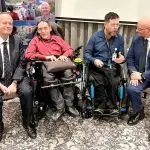 LISTENING: Bill Shorten and Shayne Neumann getting the real story from some of those who attended the NDIS forum in Ipswich.