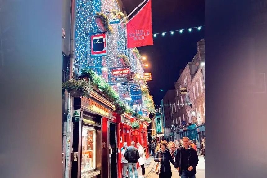 READY TO PARTY: Almost every big Irish Band started out playing in the Temple Bar district including U2. DOWNLOAD THE QR CODE TO WATCH THE HIGHLIGHT’S VIDEO