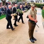 THANKS: The Prime Minister gave a passionate address at the Ipswich Vietnam Memorial Service apologising to the veterans on how they were treated them on their return.