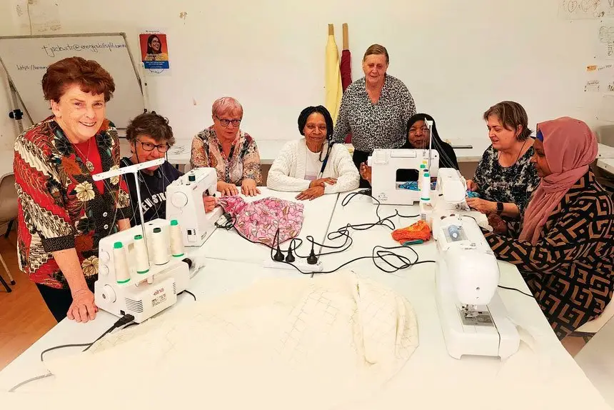VITAL ROLE: Neighbourhood Centres such as this one at Goodna play an important role in the Ipswich community. The Goodna weekly sewing classes (pictured) have been going for more than eight years.