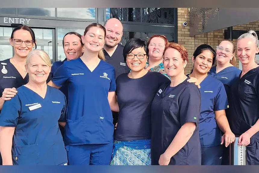 WELCOME: After weeks of systems testing and training the staff at Ripley Satellite are now seeing patients.