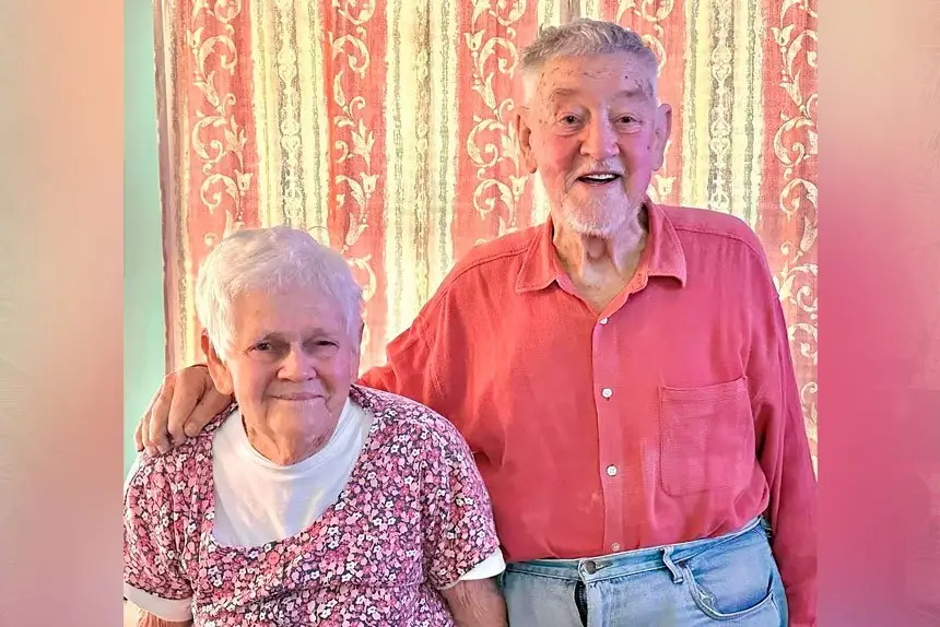 WELL DONE: George and Thelma celebrate 60 years.