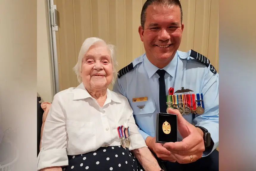 Olive finally receives her medals