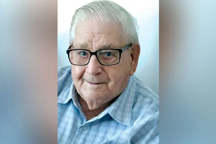 FAREWELL MATE: John Cushing said goodbye last week.