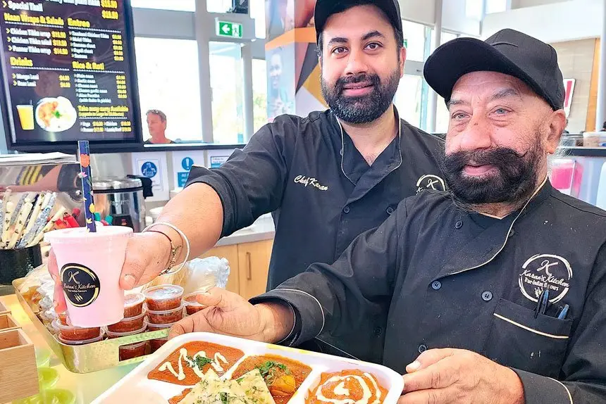 FRESH AND SPICY: Karan Singh and Gurinder Singh add to the Karan’s Kitchen set menu with special meals directly relating to what produce they can source fresh.