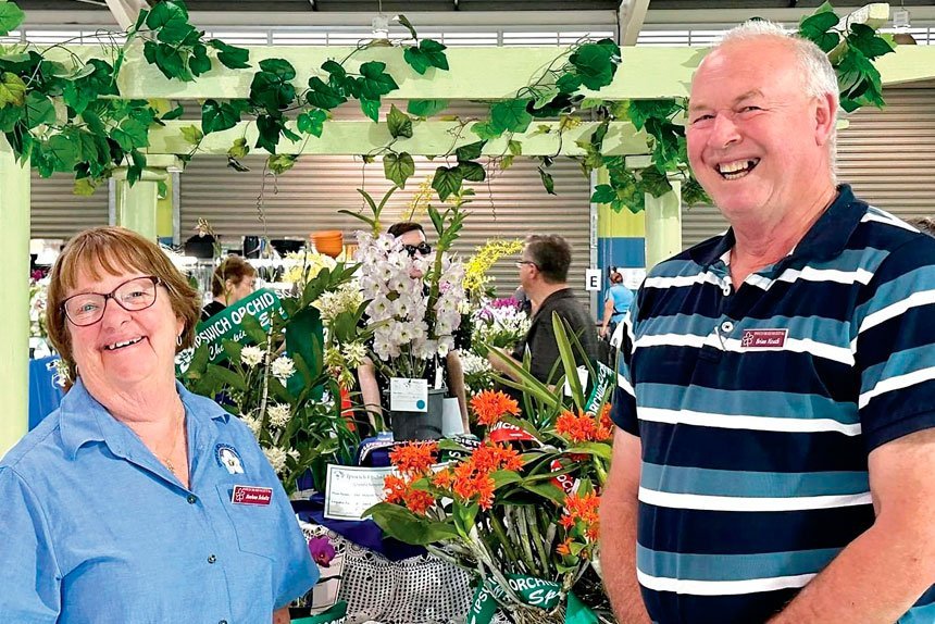 HAPPY DAYS: Brian Health and volunteers did a great job at the Garden Spectacular.