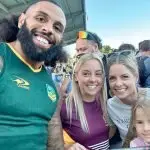 HELLO JOSH: Getting a selfie with Josh Addo-Carr at the Reserve.