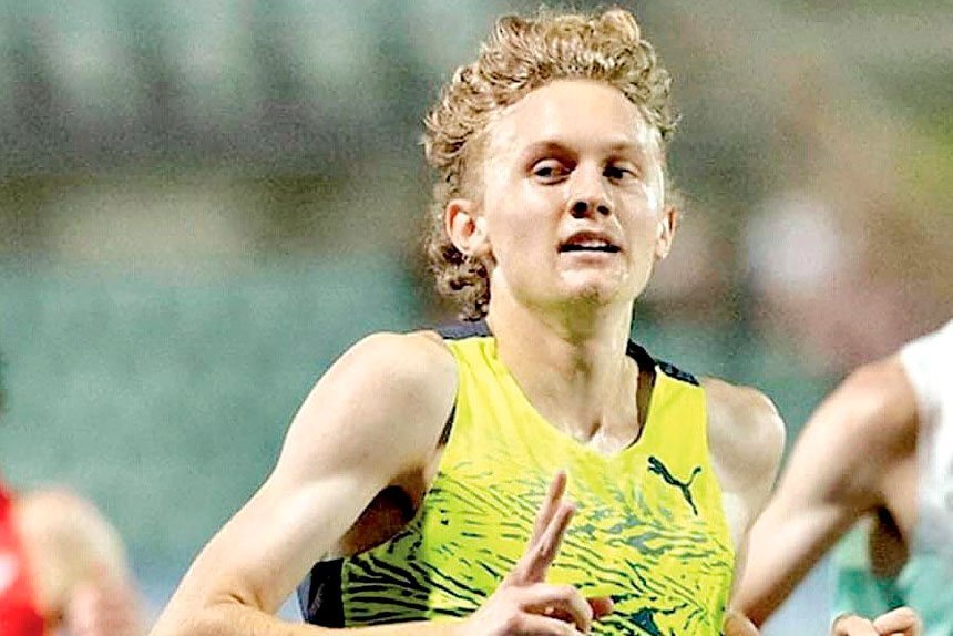 CHASING HAT-TRICK: Talented middle distance runner Jude Law is after three titles at the Pacific Games.