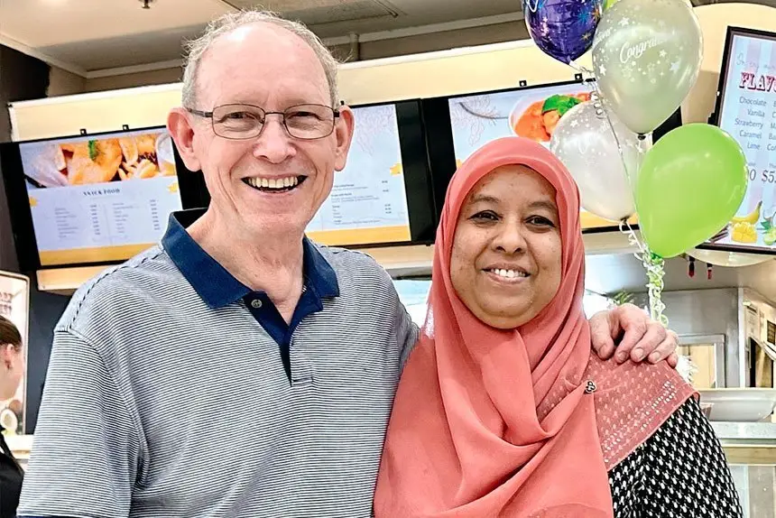 LAST BURGER: Brassall Takeaway shop owners Dave and Norma have recently retired.