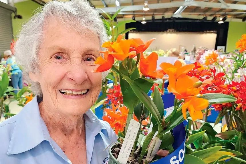 LOVING CARE: Growing beautiful orchids takes patience and great care according to local expert, Helen Murray.