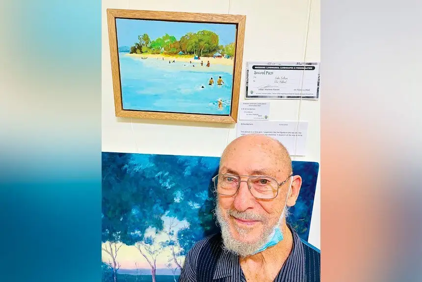 ON DISPLAY: Artist Peter Hubbard is currently holding an exhibition at the Ipswich Community Gallery.