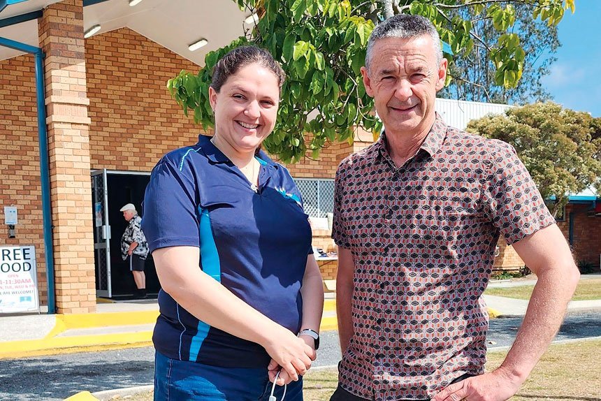 OUR DUTY: Nohblee Gottani and Pastor Phil Cutcliffe are dedicated to the community