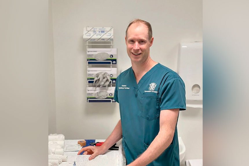 PHYSIO: Daniel Mullins is one of the new staff members at Ripley.